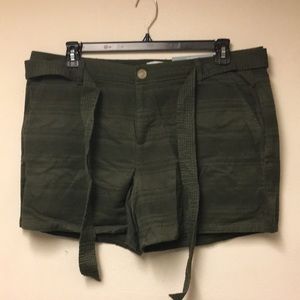Green shorts nwt